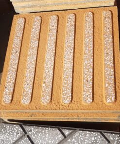 Gạch vỉa hè 400x400x30 mẫu đũa sọc